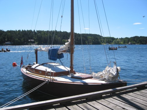 Båten i Knarvik gjestehavn