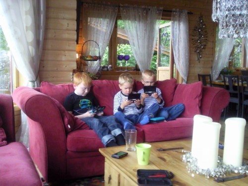 Magnus, Herman og Brage i DS-modus