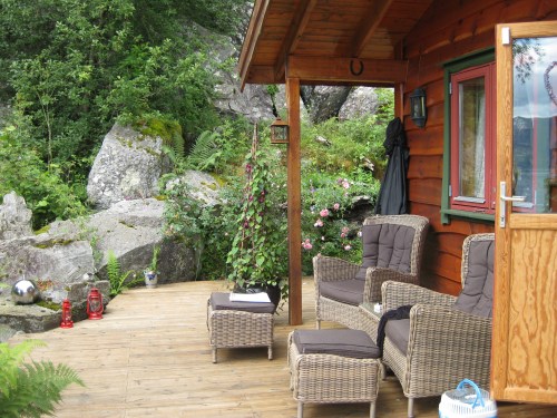 En av de nydelige krokene på hytta hos Bente Elin
